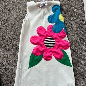 Halabaloo White and Pink Sleeveless Sheath Dress